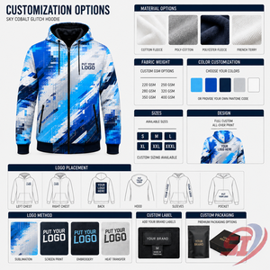 เสื้อฮู้ดซิป Y2K แบบสั่งทำพิเศษ ลายพิมพ์ Cobalt Glitch ทั่วตัว แบรนด์ส่วนตัว สตรีทแวร์ รับผลิตเสื้อผ้า OEM พร้อมโลโก้ ขายส่งจากโรงงาน - Product Image 3