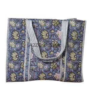 Handmade 100% Pure Cotton Tote <b>Bag</b> with <b>Long</b> Handle Large Size for Gifts Parties Travel & Daily Use - Product Image 2