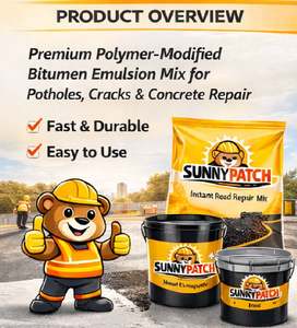 Parche de betún de alta calidad para reparación de agujeros en la carretera, solución Sunny Patch - Product Image 2