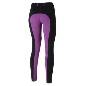 Leggings de equitación para mujer, ligeros, transpirables, de cuero genuino, de talle alto, con silicona completa, precio mayorista - Product Image 4