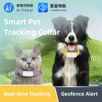 Traceur GPS pour animaux Ai-Thinker : Collier anti-perte pour chien et chat, étanche, suivi sportif, module de positionnement double mode 2G+4G