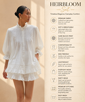 Ensemble 2 pièces d'été pour femme - Coupe ample, col à volants, tenue décontractée pour les vacances