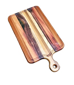 Planche à découper de cuisine en bois dur de haute qualité avec rainure pour le jus |   Planche à découper en bois robuste pour la cuisine quotidienne - Product Image 2