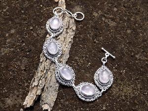 Vintage Oxidized Silver-Plated Topaz Gemstone <b>Bracelet</b> for Women | Handmade Brass <b>Bracelet</b> | Boho Ethnic Jewelry Wholesale - Product Image 2