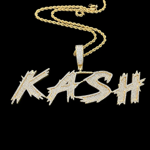 Colgante de letras personalizado de lujo con moissanita, joyería de plata, colgante de nombre con púas, collar de hip hop - Product Image 3