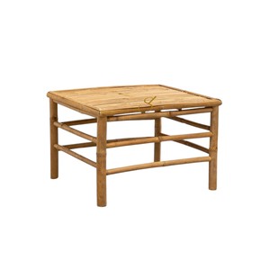 Table basse carrée en bambou pour jardin, tabouret bas, table d'appoint d'angle en bois naturel, écologique et faite à la main - Product Image 1