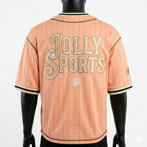 100% Cotton Men's Loose Fit Men's Baseball Jersey Breathable Polyester Interlock Peach Piping Panel Custom Tackle Twill <b>Logo</b> - Product Image 4