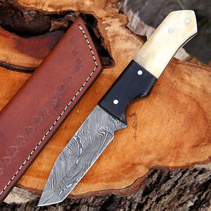 Couteau de chasse droit fixe en acier inoxydable de qualité industrielle personnalisable, ergonomique, Camel - Vente en gros HTTC STORE - Product Image 5