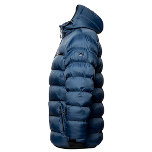 Oem High Quality Winter Men's Hooded Canvas Puffer Jacket <b>Waterproof</b> Breathable Outdoor Warm Quilted Plus Size OEM Service - Product Image 4