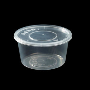 Conteneur alimentaire rond en PP, vente en gros, couleurs personnalisables, jetable, échantillons alimentaires disponibles, OEM/ODM - Product Image 1