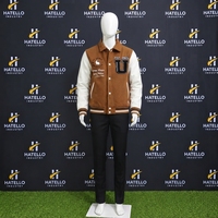 Blousons Bomber de Luxe Personnalisés à la Mode, Broderie Lettres, Style Urbain Cool, Blouson de Baseball Hiver Tendance