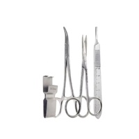 Kit d'instruments chirurgicaux médicaux pour la formation en chirurgie mineure, dissection et fermeture des plaies, pour la formation en soins infirmiers vétérinaires