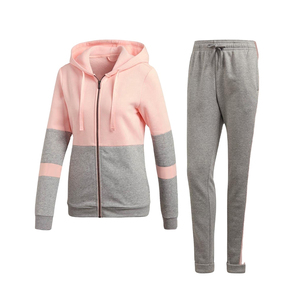 Survêtement personnalisé pour femme, couleurs pastel, coupe ajustée, tendance, vêtements de sport, logo personnalisé, streetwear féminin, ensemble sweat-shirt et pantalon de jogging - Product Image 1