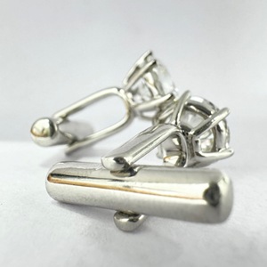 Mancuernillas de Diamante Cultivado en Laboratorio de 6 Quilates, Redondas, Platino Sólido PT950, Certificado IGI, Mancuernillas de Lujo para Camisa de Hombre - Product Image 6