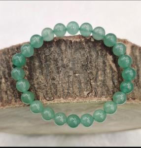 Pulsera de cuentas de aventurina verde natural de excelente calidad para meditación y energía positiva disponible a un precio razonable. - Product Image 2