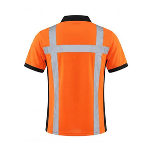 Industrial <b>Men</b> Polo Shirts Durable Fabric Short Sleeve Collared Work <b>Tops</b> Comfortable Fit For Staff Uniforms Daily Wear - Product Image 2