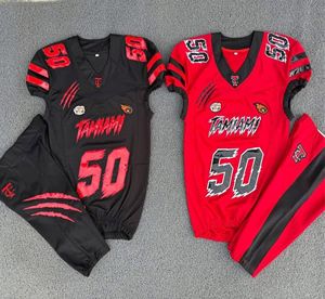 Uniforme de Fútbol Americano Personalizado, Jersey y Pantalones con Impresión por Transferencia de Calor, Fabricante OEM, Shorts Elásticos Profesionales para Fútbol Americano - Product Image 1