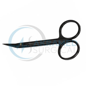 <b>Magic</b> Cut Wilmer Converse TC Supercut Manual Scissors 11cm Angled Tungsten Carbide Microsurgery Surgical Instrument CE - Product Image 3