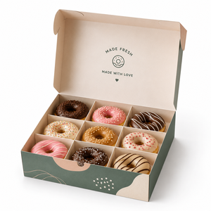 Cajas de Papel para Pasteles y Donas para Llevar, Cajas Desechables para Empacar Alimentos con Separadores - Product Image 4