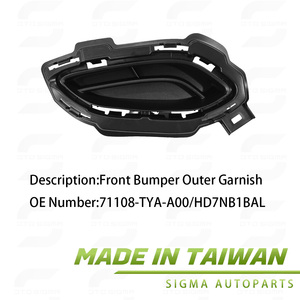 ชุดแต่งกันชนหน้าซ้ายพร้อมห่วงลากจูง รุ่น 71108-TYA-A00 สำหรับ Acura MDX ปี 2014-2016 ผลิตในไต้หวัน สีดำ - Product Image 4