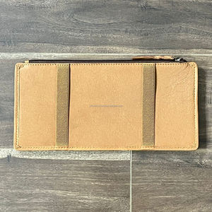 Newest Premium Quality Cowhide Leather Car Sun Visor Organizer Card Holder <b>Sunglass</b> Holder Pen Pocket Vehicle Storage Accessory - Product Image 5