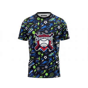 เสื้อเบสบอลทีมแบบกำหนดเอง แห้งเร็ว ผลิตจากโพลีเอสเตอร์ตาข่าย สำหรับฝึกซ้อมกีฬา ขายส่ง ออกแบบลายแบบซับลิเมชั่น รับผลิตแบบ OEM - Product Image 1