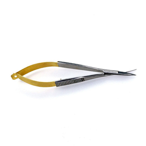 Ciseaux à cils professionnels multifonctionnels à micro-spring, pointe droite et courbée, poignée ergonomique souple, pour cuticules et nail art - Product Image 6