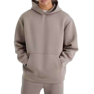 Conjunto Deportivo Gris para Hombre, 100% Algodón, Color Sólido, Sudadera de Manga Larga y Pantalones Casuales, Transpirable, Corte Regular, Otoño - Product Image 5