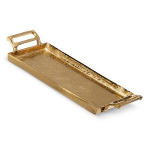 Rectangular Shape Aluminium Decorative <b>Trays</b> hand Casted Technique Dishwasher Safe Metal Serving <b>Trays</b> For Cafe Restaurant Use - Product Image 6