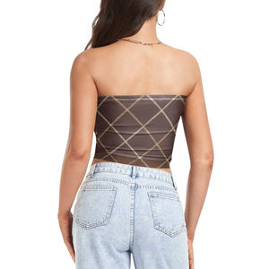 Women's Athletic Yoga Tube <b>Tops</b> for Workouts Solid Color Knitted Gym <b>Top</b> Sublimation Print Casual Style Running <b>Tops</b> OEM - Product Image 2