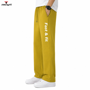 Pantalon de jogging décontracté pour homme automne-hiver, léger, respirant, taille élastique, coupe droite, anti-plis, en toile ample - Product Image 5