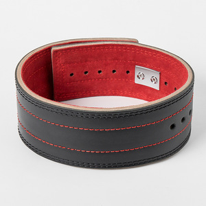 Ceinture à levier en cuir véritable avec logo personnalisé pour les marques de fitness commerciales, ceinture à levier haute performance avec logo personnalisé en cuir pour la musculation - Product Image 3