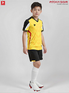 ชุดเสื้อฟุตบอลเด็กขายส่ง Phantor JP Teamwear แห้งเร็ว รับผลิตแบบ OEM ODM สีตามสั่ง ผลิตจากโพลีเอสเตอร์ 100% - Product Image 3