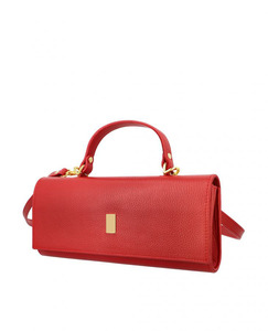 Bolso de Mano Rojo Elegante para Mujer 2026, Cuero Genuino de Alta Calidad, Impermeable, Logotipo Personalizado, Forro de Poliéster Suave, Venta al Por Mayor OEM - Product Image 3