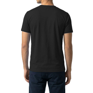 เสื้อยืดแขนสั้นสีดำสำหรับผู้ชาย พิมพ์ลายโลโก้ XC คอกลม ทรงปกติ ผ้าฝ้ายถัก 100% พิมพ์ลายดิจิทัล แห้งเร็ว ระบายอากาศได้ดี - Product Image 4