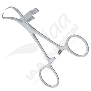 Pinza manual Backhaus para toallas, instrumento quirúrgico hospitalario con certificación ISO13485 y construcción de acero inoxidable - Product Image 2