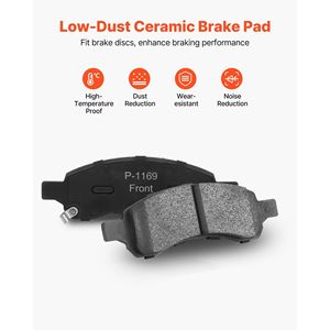 Kit di Riparazione Freni Anteriori e Posteriori Compatibile per Buick Enclave 2008-2017, Chevrolet Traverse 2009-2017, Saturn Outlook 2007-2010 - Product Image 4