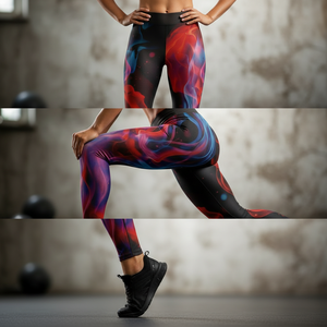 All Over Custom Own Design Printed Yoga Leggings Push Up Fitness Gym Running Workout Compression <b>Tights</b> Whole Sale Custom Pants - Product Image 4