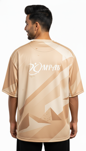 T-shirt décontracté surdimensionné style streetwear, vêtements de mode pour hommes, sublimation - Product Image 2