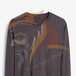 Camisetas Personalizadas de Alta Calidad para Hombre, Cuello Redondo, Manga Larga, 100% Algodón Orgánico, Secado Rápido, Transpirables - Product Image 6