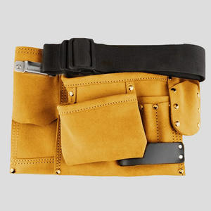 Ceinture porte-outils en cuir véritable haut de gamme personnalisée pour charpentier, avec pochette à outils et organisateur de travail – Vente en gros - Product Image 5