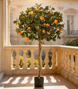 Albero d'<span class=keywords><strong>Arancio</strong></span> Artificiale a Bassa Manutenzione con Frutti Abbondanti, Goditi la Bellezza Sempreverde Senza Necessità di Annaffiare o Potare - Product Image 5