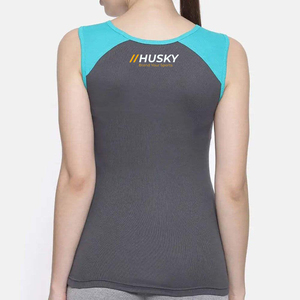 Ropa Deportiva HUSKY, Camiseta Interior de Verano para Mujer, Cuello Halter, Transpirable, con Costuras de Encaje, Sexy, Transparente, Tejido Fino - Product Image 5