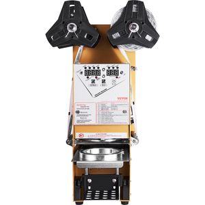 Macchina Sigillatrice Automatica per Bicchieri Alti 180 mm, 500-650 Bicchieri/Ora, Elettrica per Sigillatura Tè Boba - Product Image 1