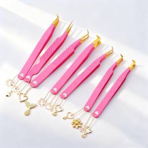 ชุดแหนบตัดขนตา Morje Surgical Precision ทำจากสแตนเลส ด้ามจับสีส้ม ปลายเคลือบทองแบบฟันเลื่อย/หยัก ขนาด 10 มม. สำหรับต่อขนตา - Product Image 4