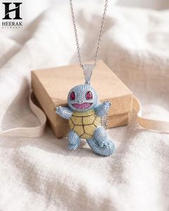 Colgante Personalizado de Tortuga Azul con Incrustaciones de Diamantes de Imitación, Estilo Hip Hop, para Hombre - Product Image 6
