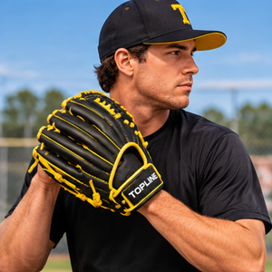 Gant de baseball noir de haute qualité pour sports de plein air, entraînement de softball, taille unique 12,5, pour main gauche - Product Image 1