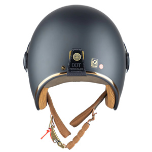 Casco abierto M20K del fabricante de Vietnam Royal Helmet, material ABS, aprobado por DOT para seguridad con una protección de visera incorporada. - Product Image 3