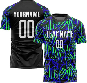 Camiseta de Fútbol Sublimada Personalizada con Cuello en V, Unisex, Manga Corta, Absorbe la Humedad, Transpirable, con Impresión del Nombre del Equipo, para Todas las Temporadas, Talla Adulto - Product Image 6