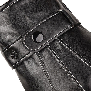 Wholesale Rohzen Sports RS-WG-01 Winter <b>Leather</b> Gloves with Needle Detection Touchscreen & Thermal Lining for Travel Outdoor Use - Product Image 6